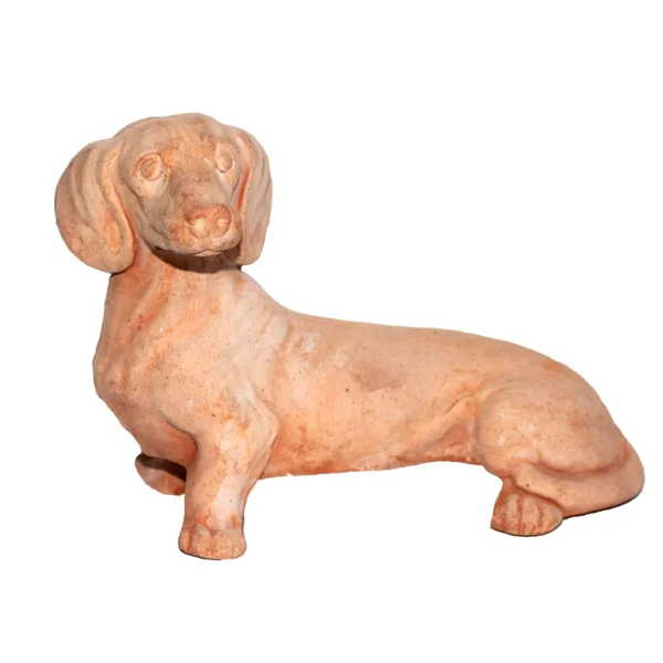 Cane bassotto grande in terracotta