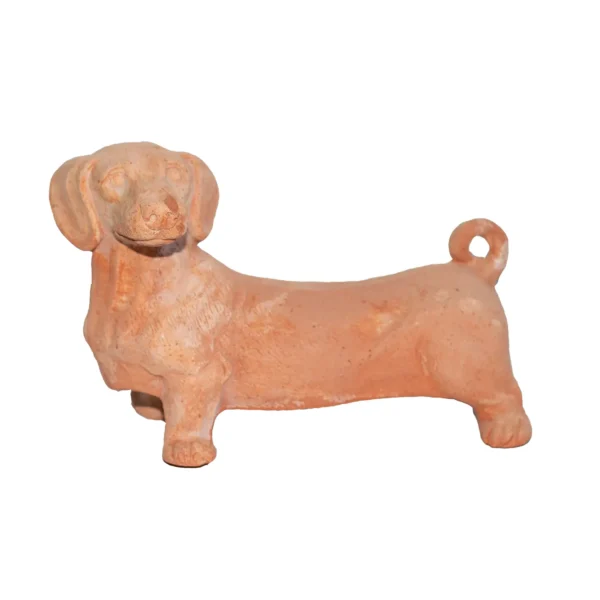Cane bassotto piccolo in terracotta