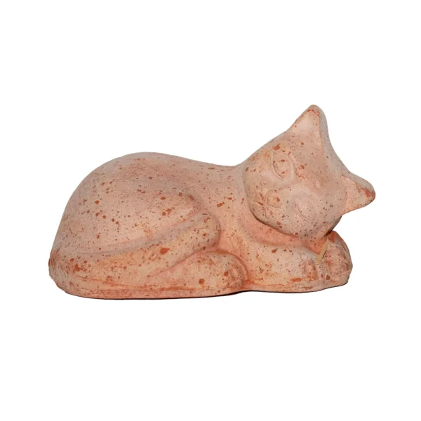 Gattino che dorme piccolo in terracotta